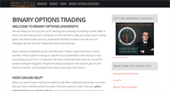 Desktop Screenshot of binaryoptionsu.com