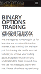Mobile Screenshot of binaryoptionsu.com
